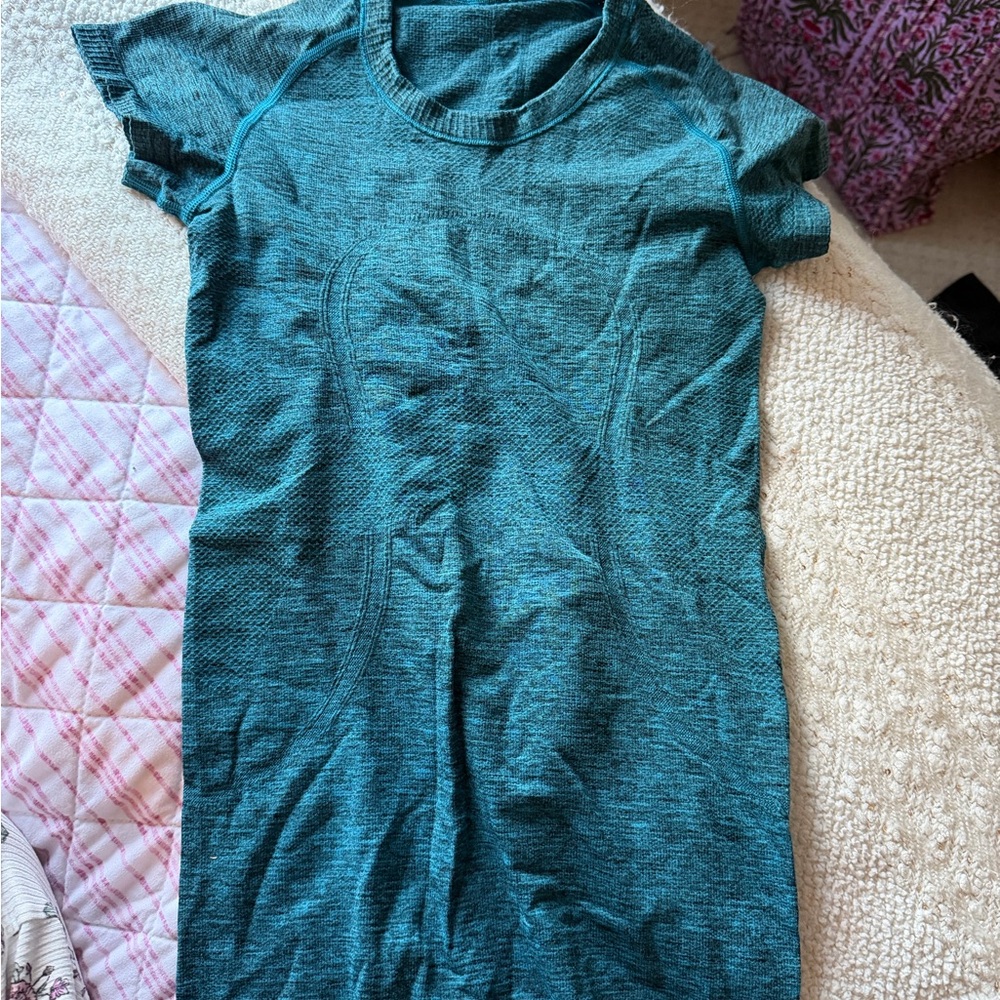 Teal Short Sleeve Athletic shirt